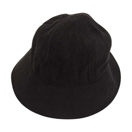 COMOLI コモリ 21SS T01-07002 シルクネップ ハット ブラック系 F【美品】【中古】
