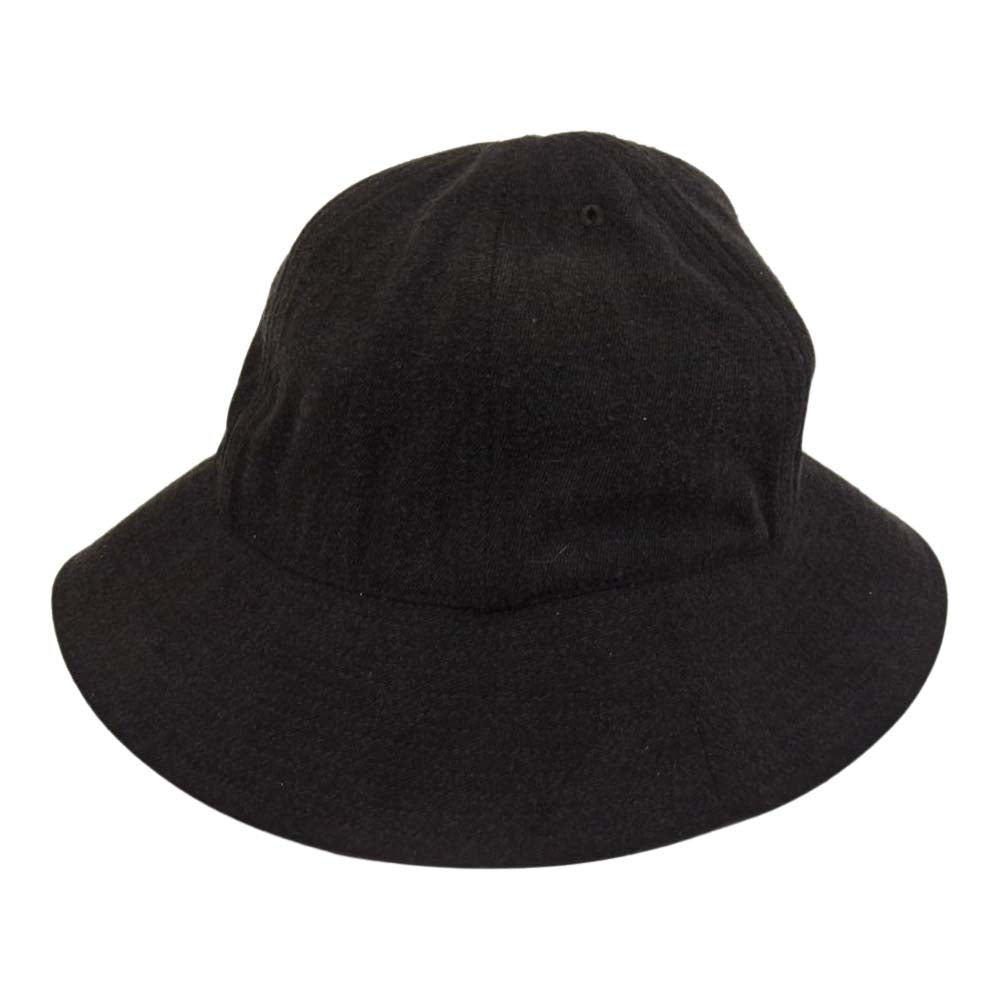 COMOLI コモリ 21SS T01-07002 シルクネップ ハット ブラック系 F【美品】【中古】