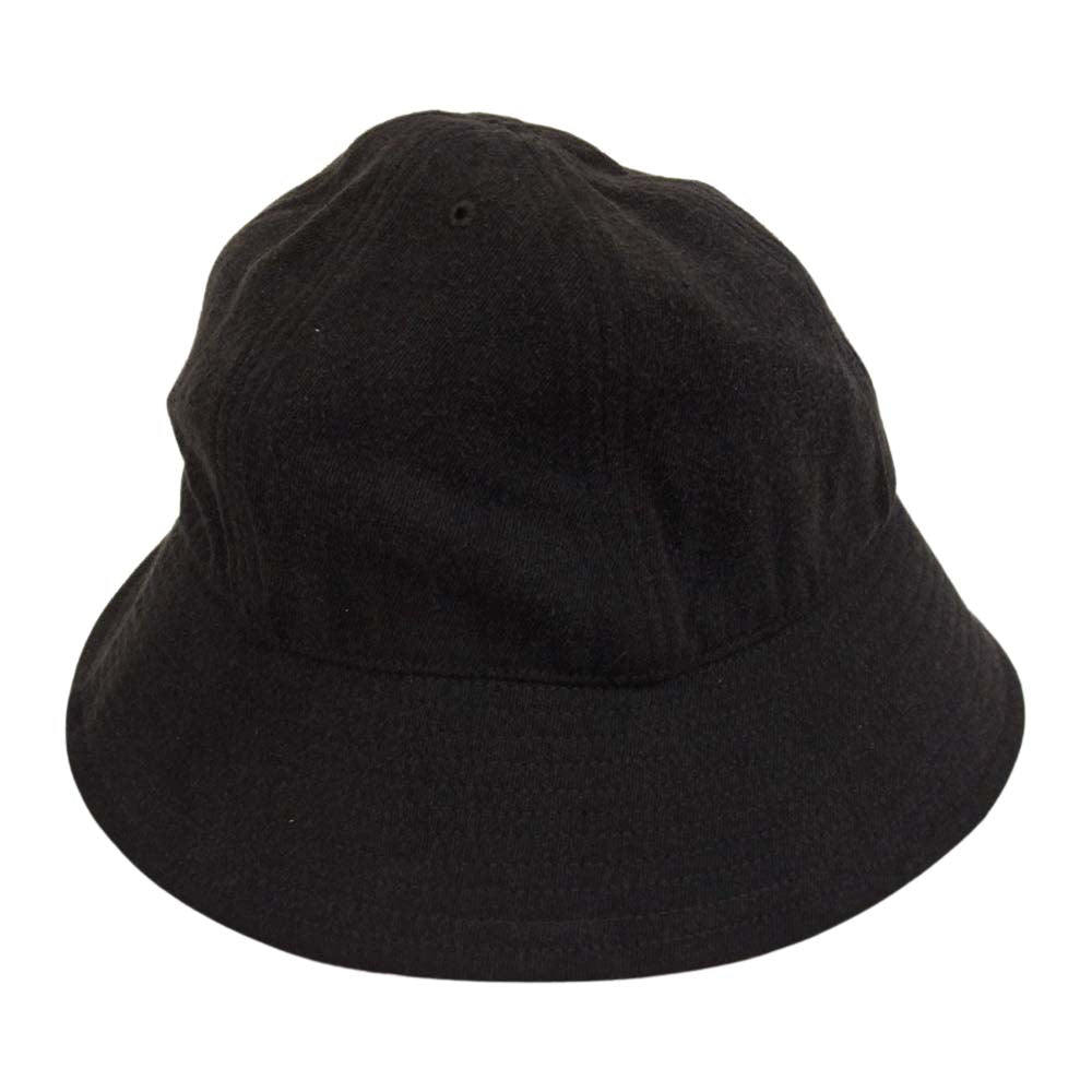 COMOLI コモリ 21SS T01-07002 シルクネップ ハット ブラック系 F【美品】【中古】