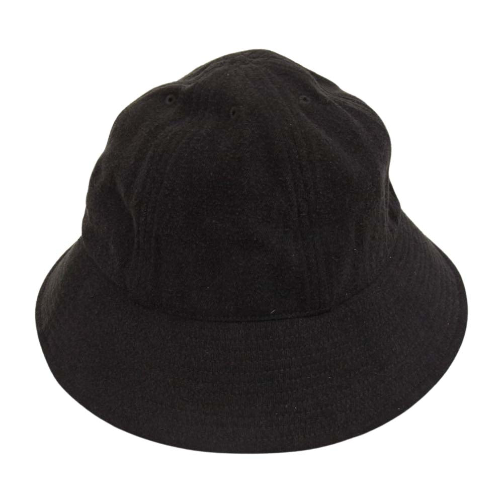 COMOLI コモリ 21SS T01-07002 シルクネップ ハット ブラック系 F【美品】【中古】