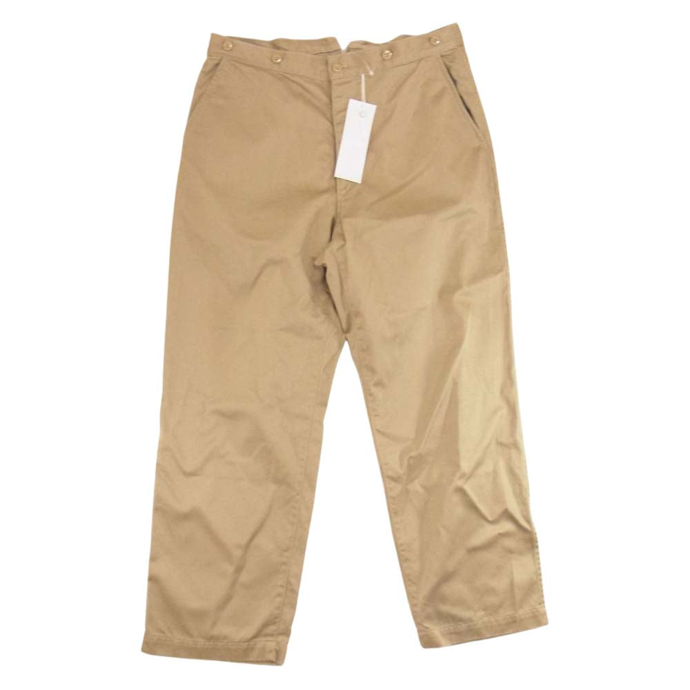 COMOLI コモリ 22SS V01-03006 コットンチノ オーバーパンツ カーキ系 2【中古】