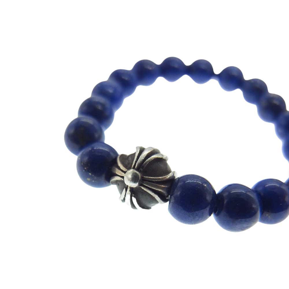 CHROME HEARTS クロムハーツ（原本無） BEAD RING ビーズ リング インディゴブルー系 15号【中古】