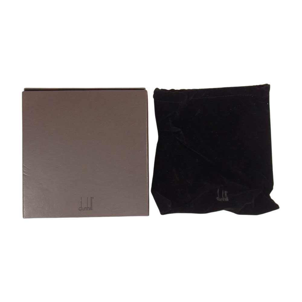 Dunhill ダンヒル 521596 型押し レザー ベルト ブラック系 35【中古】