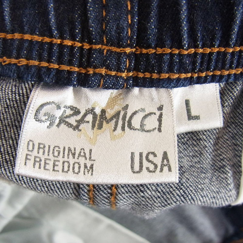 Gramicci グラミチ GMP-19S011 DENIM ST-SHORTS デニム ストレッチ ショーツ ハーフパンツ インディゴブルー系 L【中古】