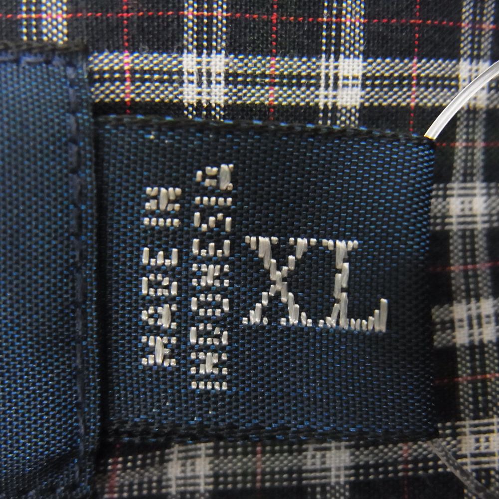 RALPH LAUREN ラルフローレン 90s BLAKE BD ブレイク ロゴ刺繍 チェック ボタンダウン シャツ ネイビー系 XL【中古】