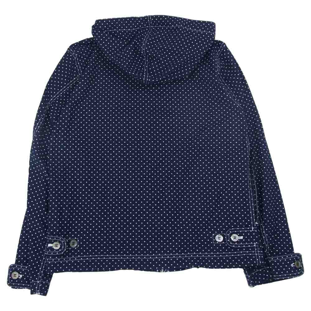 COMME des GARCONS HOMME コムデギャルソンオム AD2013 HM-J044 ドット フルジップ パーカー ネイビー系 XS【中古】