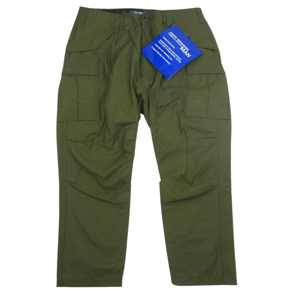 JUNYA WATANABE COMME des GARCONS MAN ジュンヤワタナベコムデギャルソンマン 19SS WC-P032 綿ナイロンツイル 塩縮撥水加工 カーゴパンツ カーキ系 M【中古】