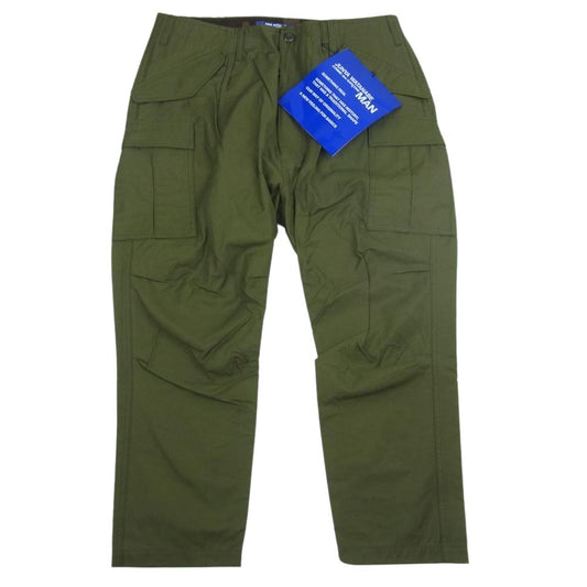 JUNYA WATANABE COMME des GARCONS MAN ジュンヤワタナベコムデギャルソンマン 19SS WC-P032 綿ナイロンツイル 塩縮撥水加工 カーゴパンツ カーキ系 M【中古】