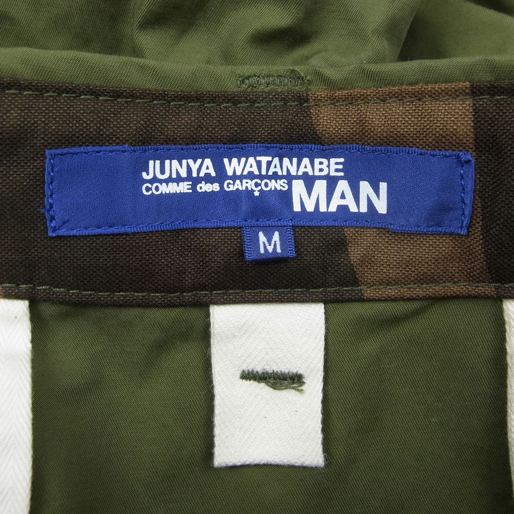 JUNYA WATANABE COMME des GARCONS MAN ジュンヤワタナベコムデギャルソンマン 19SS WC-P032 綿ナイロンツイル 塩縮撥水加工 カーゴパンツ カーキ系 M【中古】