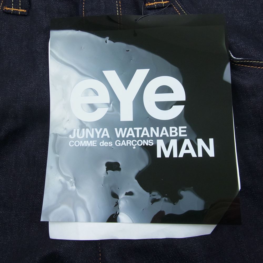 JUNYA WATANABE COMME des GARCONS MAN ジュンヤワタナベコムデギャルソンマン 19SS WC-P922 eYe アイ LEVI'S リーバイス 立体裁断 綿リネン Wネーム カモポケット デニムパンツ インディゴブルー系 M【美品】【中古】