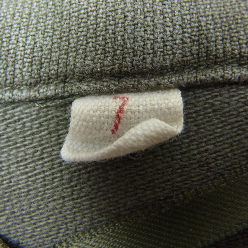 ドイツ軍 実物 ミリタリー モールスキン フィールド ジャケット カーキ系 7【中古】