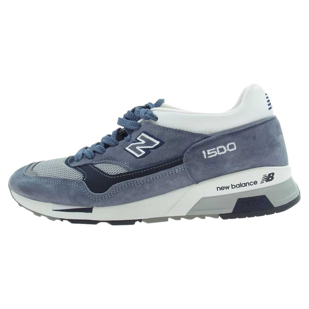 NEW BALANCE ニューバランス イングランド製 M1500BN ローカット スニーカー ネイビー系 ホワイト系 26cm【中古】