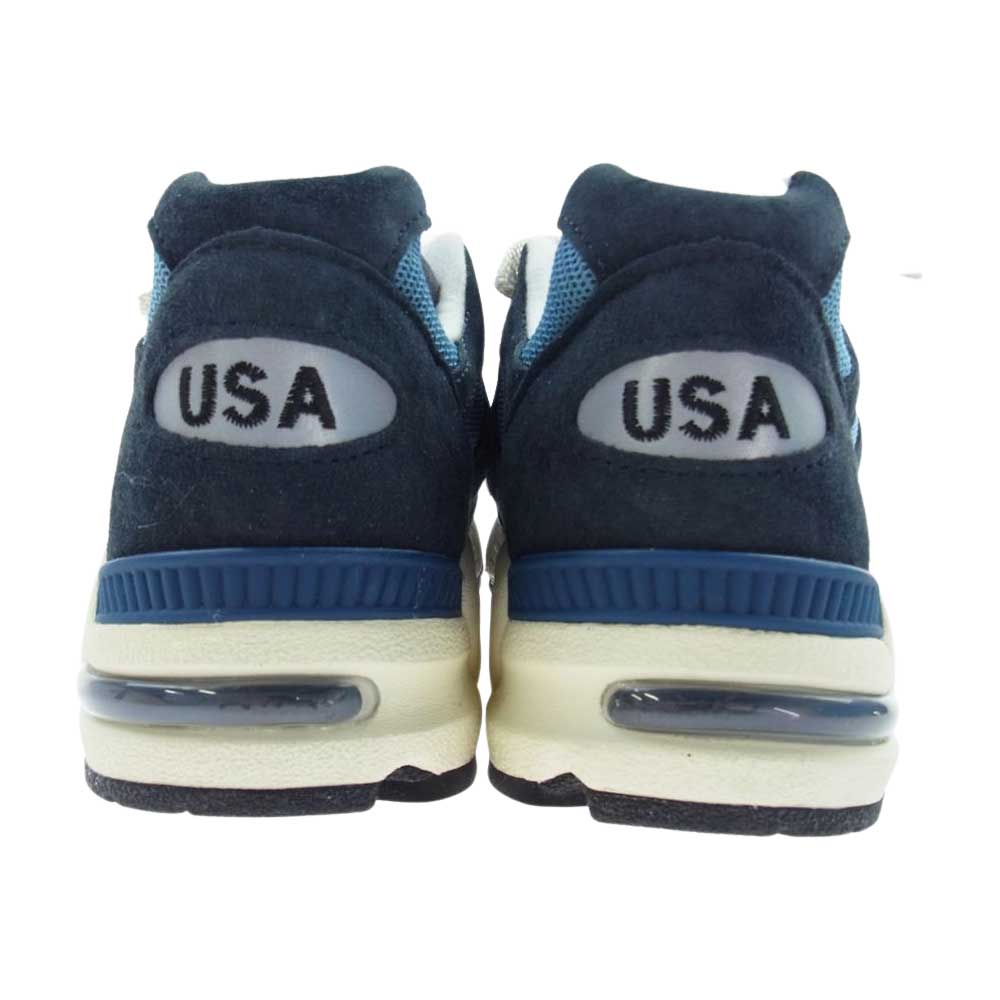 NEW BALANCE ニューバランス USA製 M990TB2 スエード ローカット スニーカー ブルー系 26cm【中古】