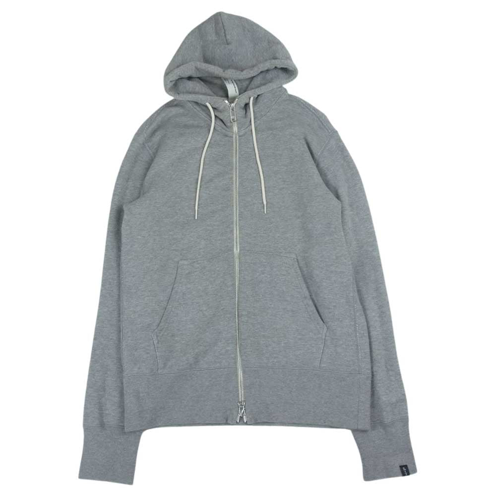 LOOPWHEELER ループウィラー MHL MARGARET HOWELL マーガレットハウエル 別注 596-266456 LIGHT LOOPBACK COTTON PARKA フルジップ パーカー グレー系 M【中古】
