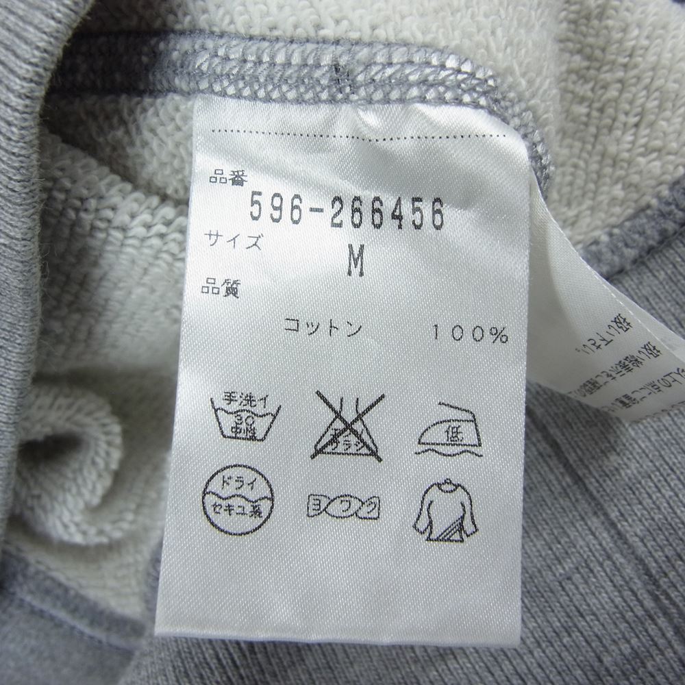 LOOPWHEELER ループウィラー MHL MARGARET HOWELL マーガレットハウエル 別注 596-266456 LIGHT LOOPBACK COTTON PARKA フルジップ パーカー グレー系 M【中古】