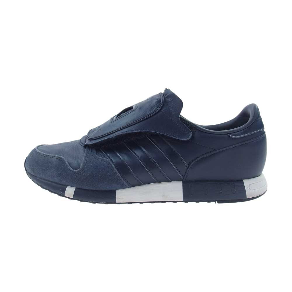 adidas アディダス S79348 by HYKE MICROPACER マイクロペーサー レザー スニーカー ネイビー系 26cm【中古】