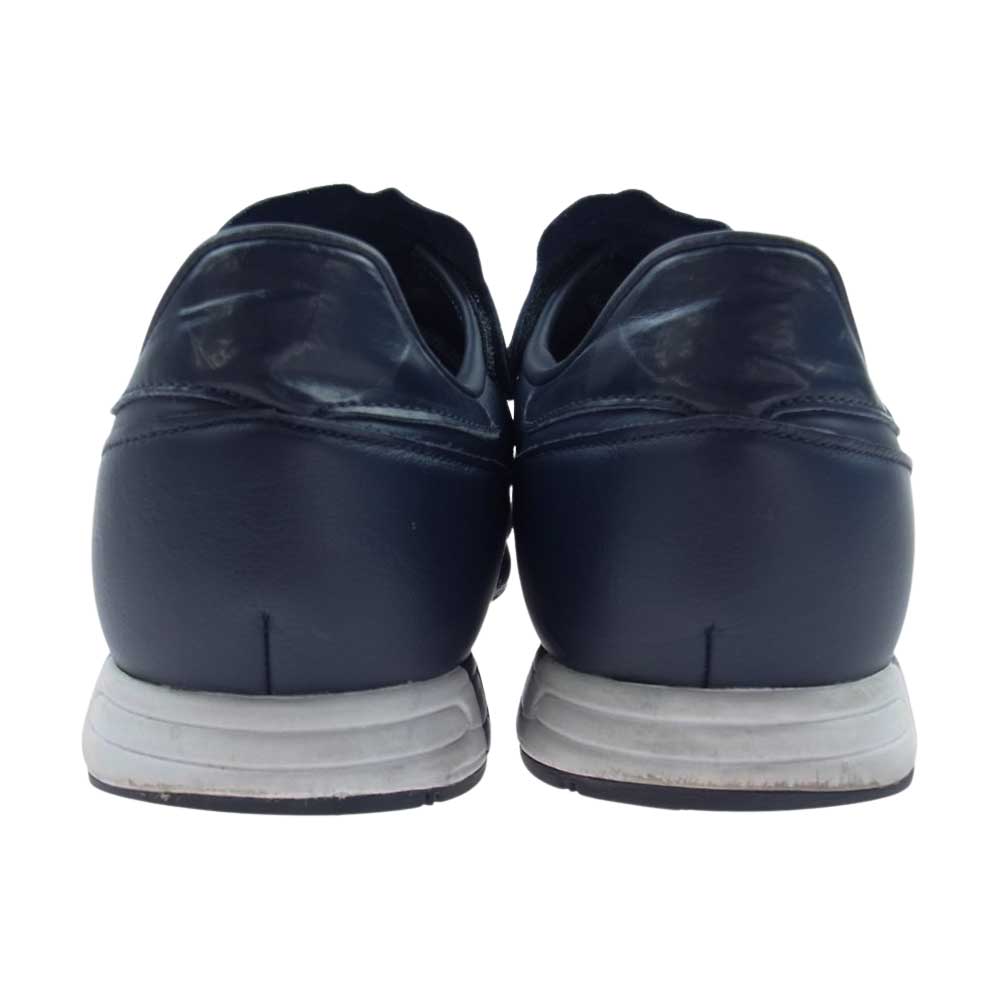 adidas アディダス S79348 by HYKE MICROPACER マイクロペーサー レザー スニーカー ネイビー系 26cm【中古】