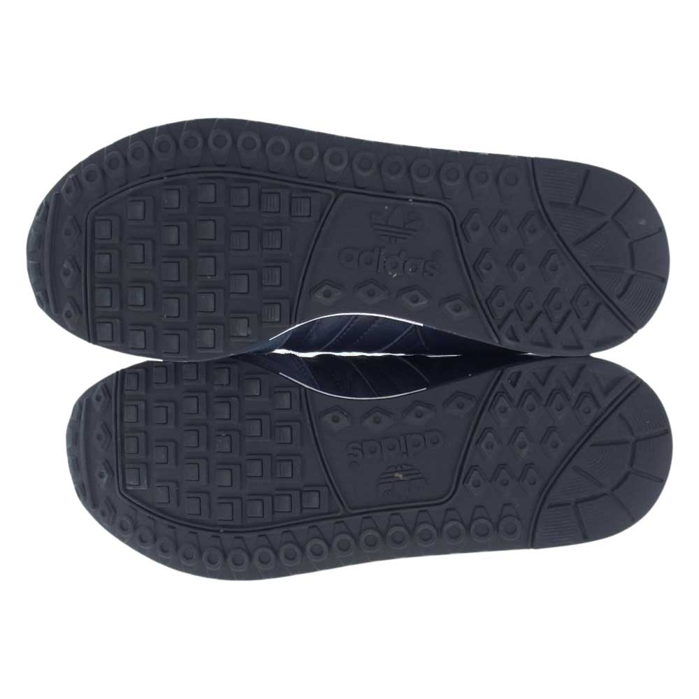 adidas アディダス S79348 by HYKE MICROPACER マイクロペーサー レザー スニーカー ネイビー系 26cm【中古】