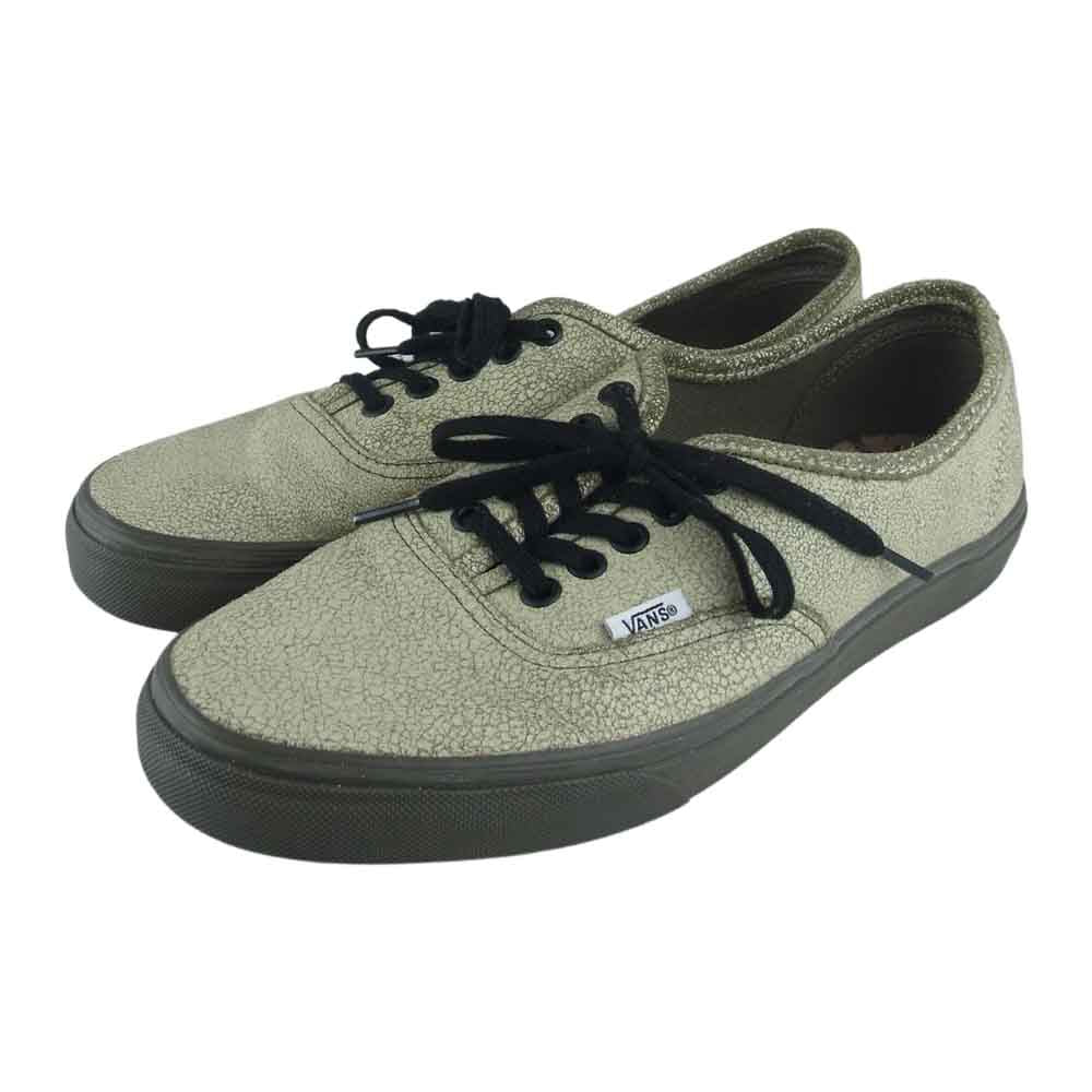 VANS バンズ AUTHENTIC 721277 MARNI ZALAND マルニ ザランド ヴィンテージ加工 スニーカー カーキ系 26.5【中古】