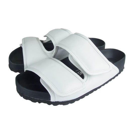 BIRKENSTOCK ビルケンシュトック CSM Cosy by Dingyung Zhang ツァング レザー ストラップ サンダル ホワイト系 40【美品】【中古】