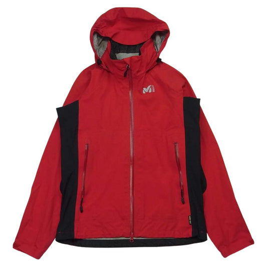 ミレー MIV0867 GORE-TEX ゴアテックス マウンテン パーカ ジャケット 中国製 レッド系 ブラック系 S【中古】