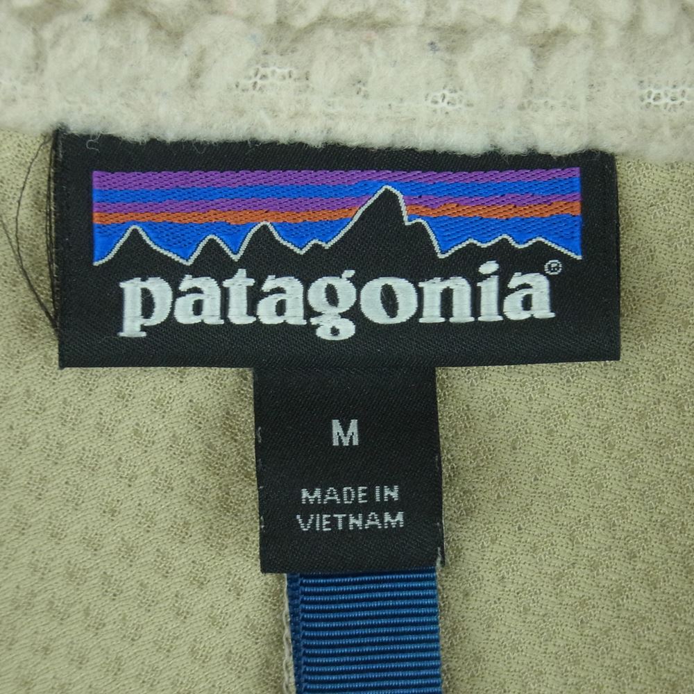 patagonia パタゴニア 18AW 23056 Classic Retro X Jacket クラシック レトロ フリース ジャケット ベージュ系 ネイビー系 M【中古】