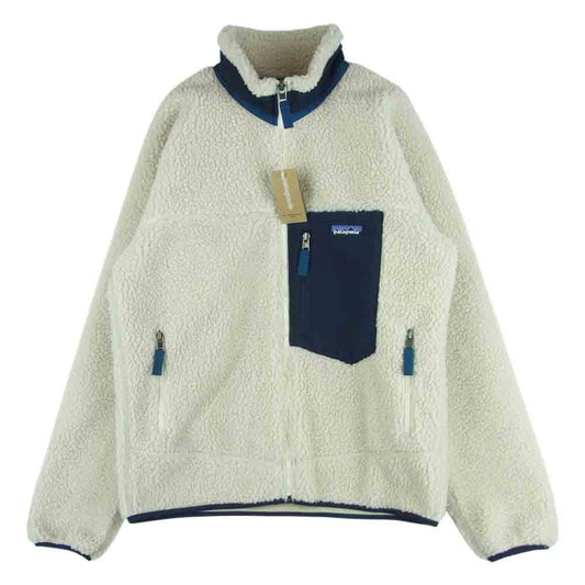 patagonia パタゴニア 19AW 23056 Classic Retro X Jacket クラシック レトロ フリース ジャケット ベージュ系 ネイビー系 S【中古】