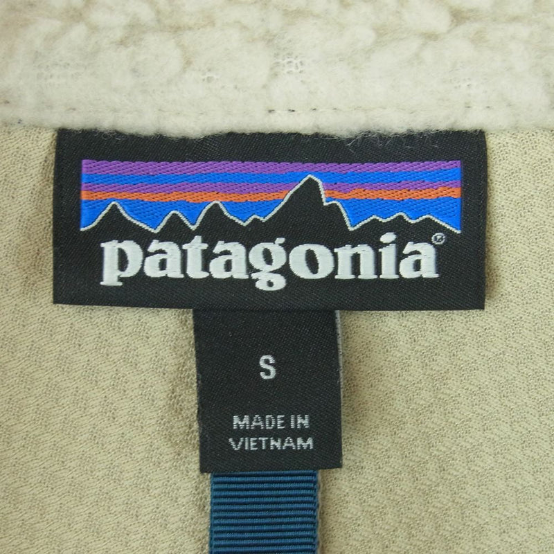 patagonia パタゴニア 19AW 23056 Classic Retro X Jacket クラシック レトロ フリース ジャケット ベージュ系 ネイビー系 S【中古】