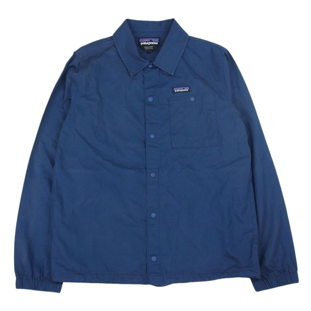 patagonia パタゴニア 20SS 25335 20年製 Lightweight All Wear Hemp Coaches Jkt ライトウェイト ヘンプ コーチ ジャケット ネイビー系 S【中古】