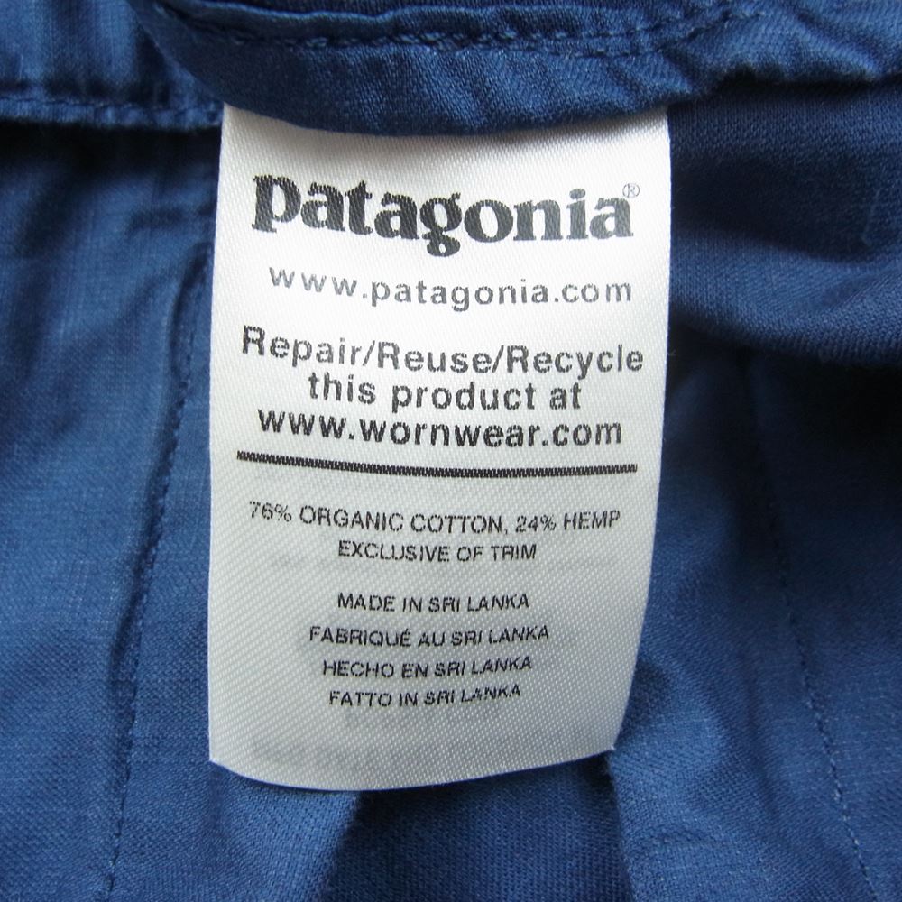 patagonia パタゴニア 20SS 25335 20年製 Lightweight All Wear Hemp Coaches Jkt ライトウェイト ヘンプ コーチ ジャケット ネイビー系 S【中古】