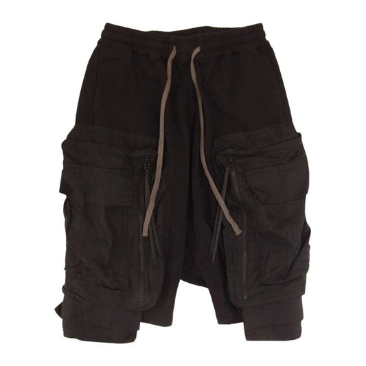 エーエフ アーティファクト サルエル カーゴパンツ ショーツ ハーフパンツ ブラック系 3【中古】