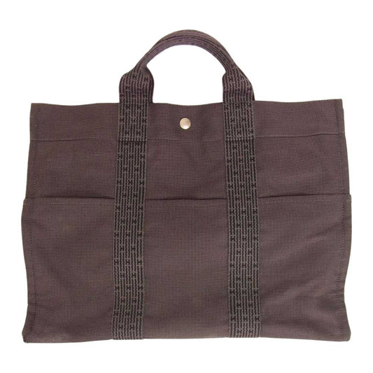 HERMES エルメス トートPM エールライン ハンドバッグ グレー系【中古】