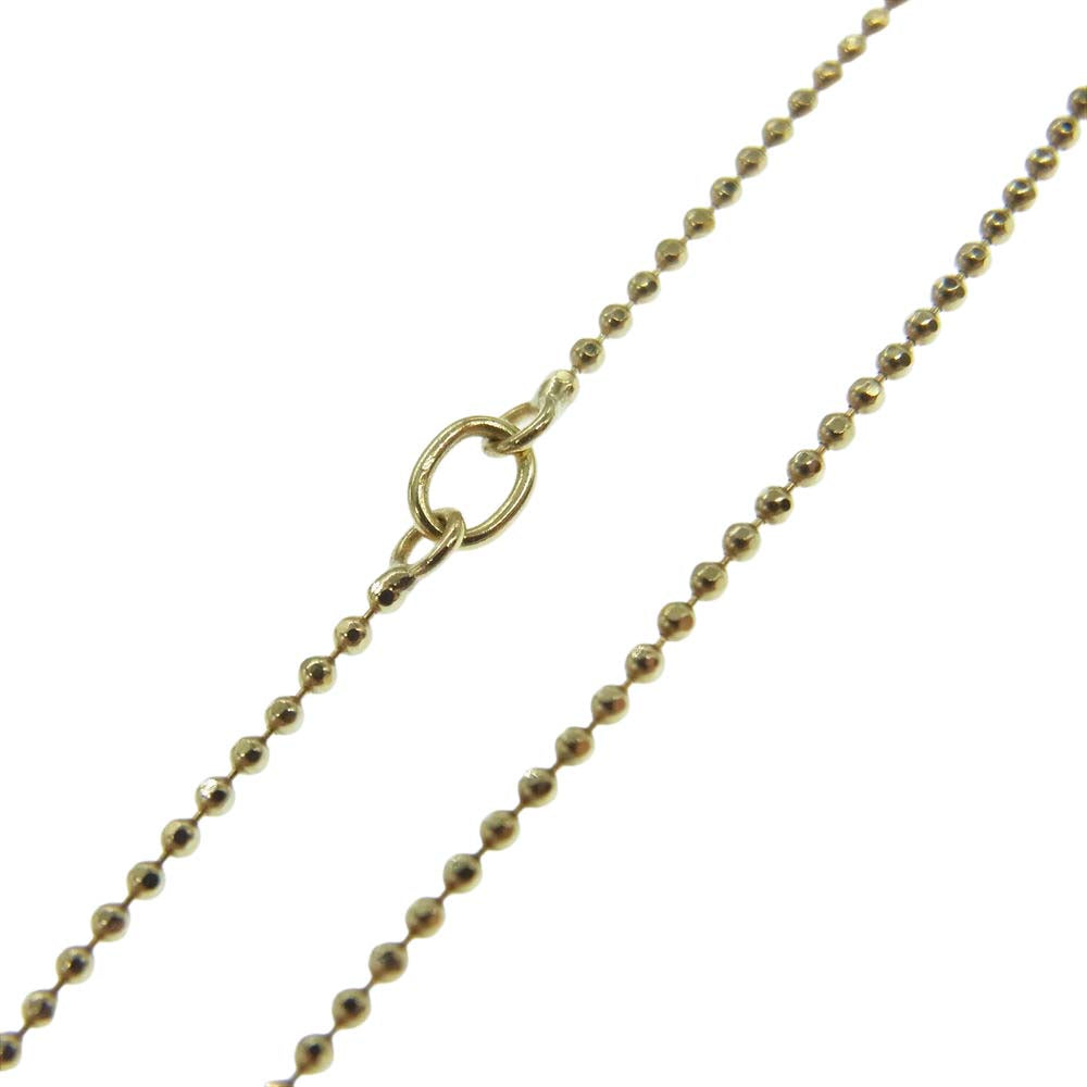 リンクスオブロンドン 購入店保証書付属 K18 750 1P ダイヤ クローバー モチーフ ネックレス ゴールド系【中古】