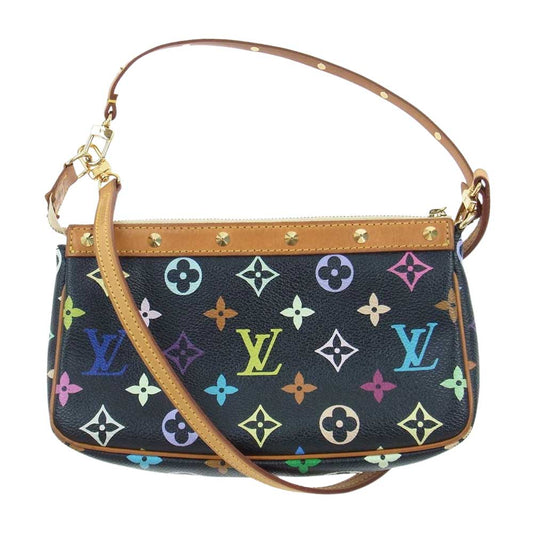 LOUIS VUITTON ルイ・ヴィトン M92648 モノグラム ポシェット アクセソワール ショルダー ハンドバッグ ブラック系 マルチカラー系【中古】