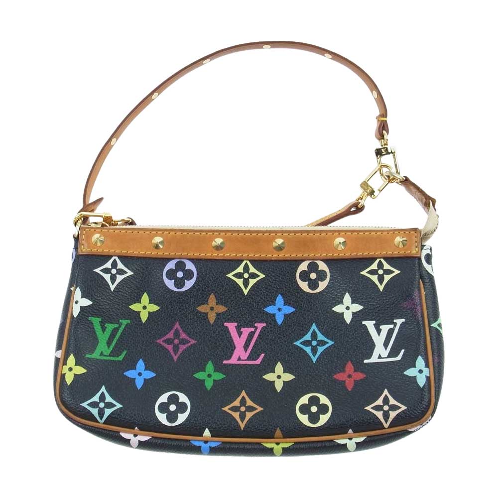 LOUIS VUITTON ルイ・ヴィトン M92648 モノグラム ポシェット アクセソワール ショルダー ハンドバッグ ブラック系 マルチカラー系【中古】
