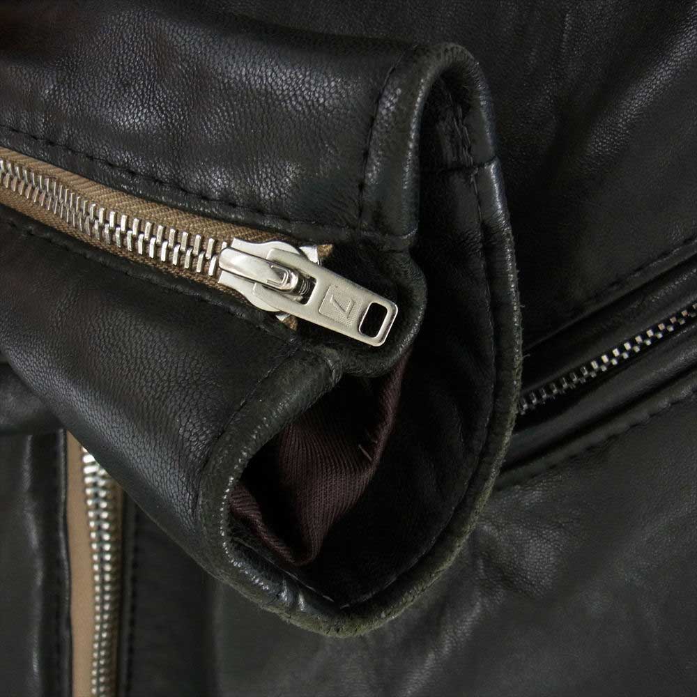 Lewis Leathers ルイスレザー 441T CYCLONE サイクロン タイトフィット シープスキン ライダース ジャケット ブラック系 34【中古】