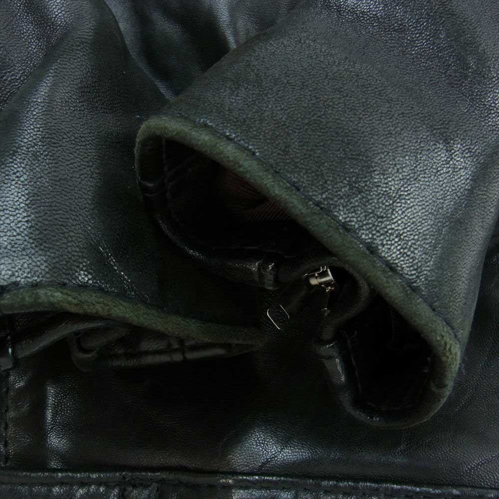 Lewis Leathers ルイスレザー 441T CYCLONE サイクロン タイトフィット シープスキン ライダース ジャケット ブラック系 34【中古】