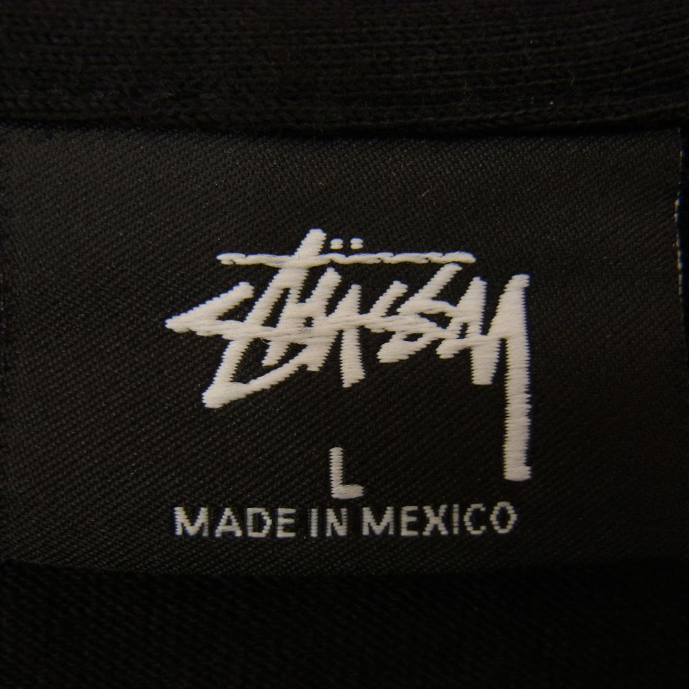 STUSSY ステューシー GLOBE CREST LS TEE グローブ クレスト 長袖 Tシャツ ブラック系 L【新古品】【未使用】【中古】