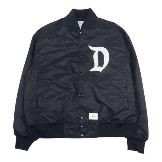 WTAPS ダブルタップス 231TQDT-JKM01 TEAM JACKET NYLON TWILL DSQD ナイロン ツイル チーム ジャケット ブラック系 1【極上美品】【中古】
