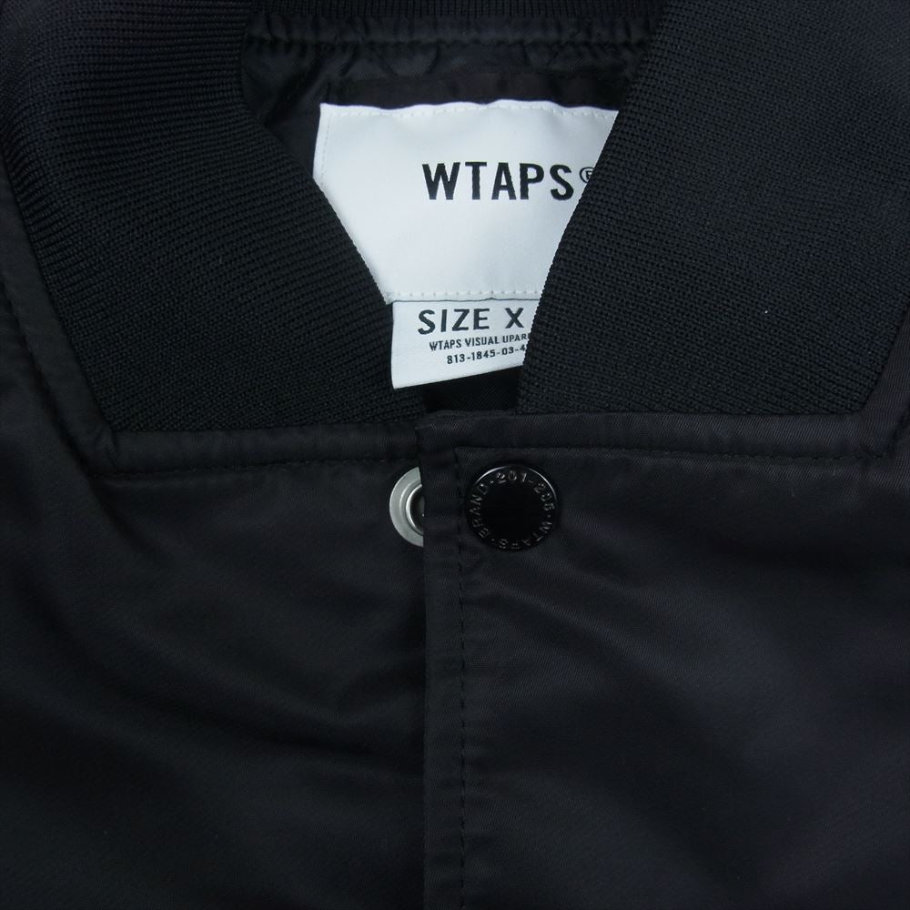 WTAPS ダブルタップス 231TQDT-JKM01 TEAM JACKET NYLON TWILL DSQD ナイロン ツイル チーム ジャケット ブラック系 1【極上美品】【中古】