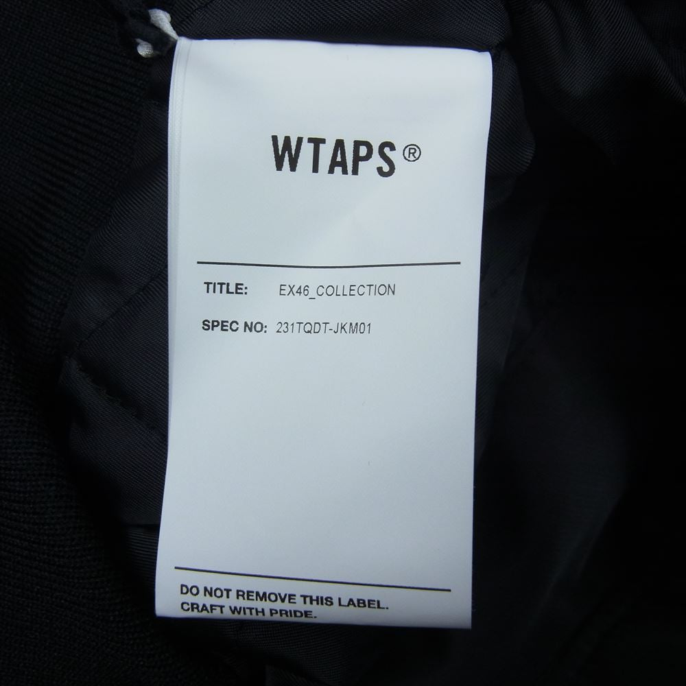 WTAPS ダブルタップス 231TQDT-JKM01 TEAM JACKET NYLON TWILL DSQD ナイロン ツイル チーム ジャケット ブラック系 1【極上美品】【中古】