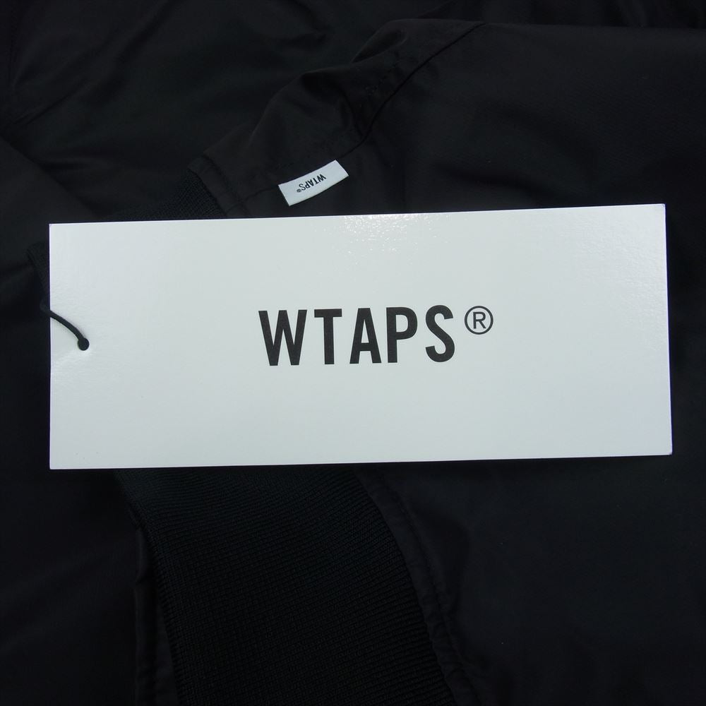 WTAPS ダブルタップス 231TQDT-JKM01 TEAM JACKET NYLON TWILL DSQD ナイロン ツイル チーム ジャケット ブラック系 1【極上美品】【中古】
