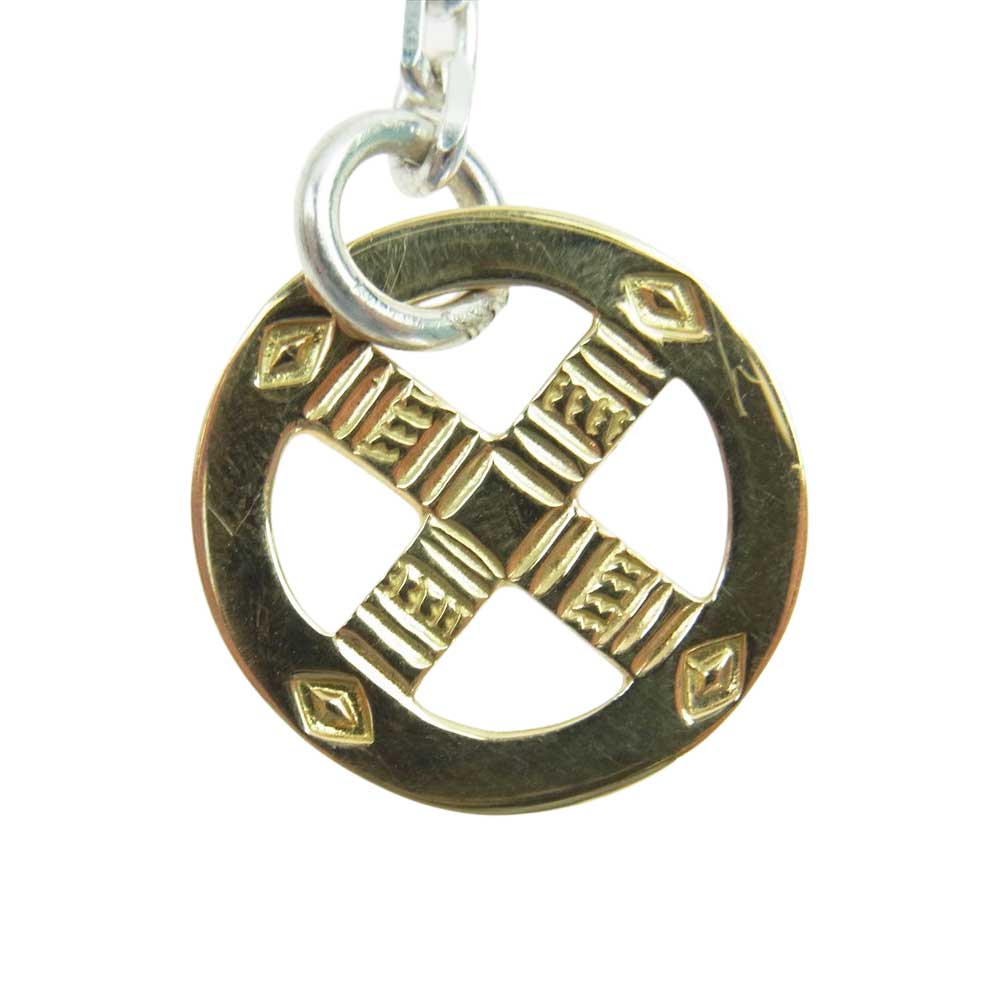 鷲見太郎 ワシミタロウ K18 全金 サンダーフック ホイール ネックレス チェーン シルバー系 ゴールド系【中古】