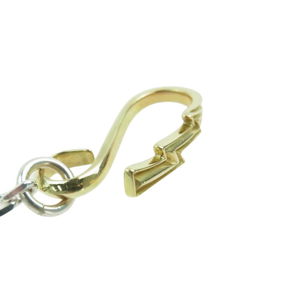 鷲見太郎 ワシミタロウ K18 全金 サンダーフック ホイール ネックレス チェーン シルバー系 ゴールド系【中古】