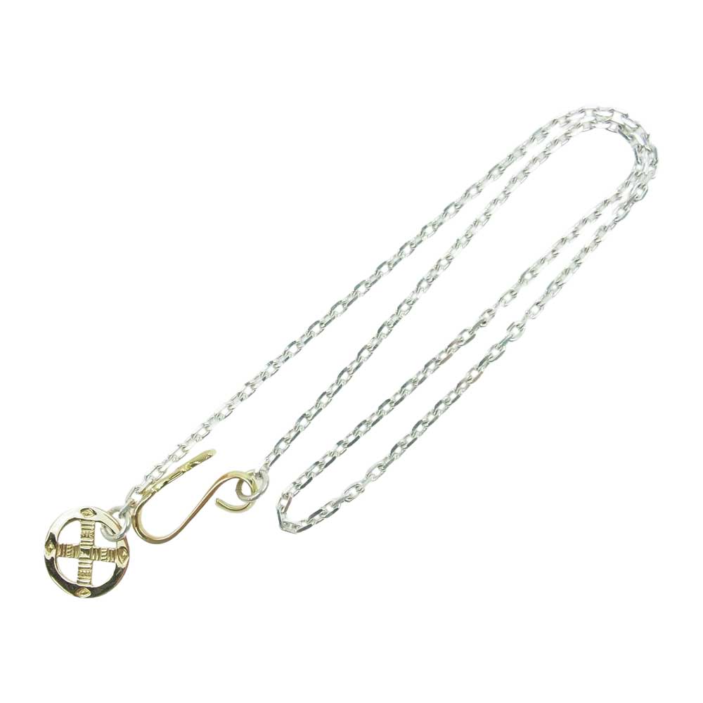 鷲見太郎 ワシミタロウ K18 全金 サンダーフック ホイール ネックレス チェーン シルバー系 ゴールド系【中古】