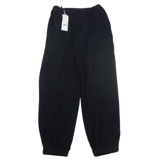 COMOLI コモリ 22SS V01-03022 シルクパイル ドローストリング パンツ ブラック系 2【美品】【中古】