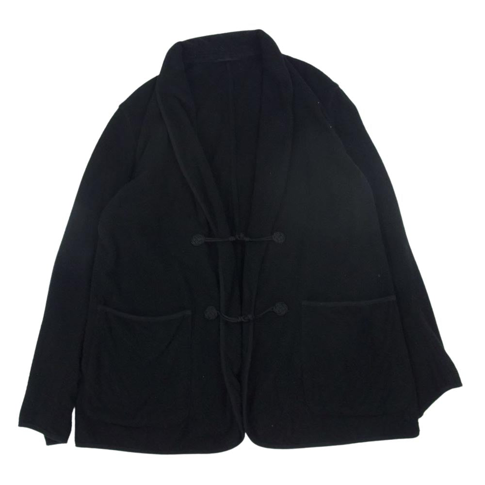 COMOLI コモリ 22SS V01-01009 シルクパイル スモーキング ジャケット ブラック系 2【美品】【中古】