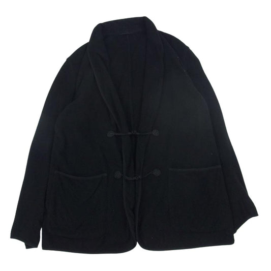 COMOLI コモリ 22SS V01-01009 シルクパイル スモーキング ジャケット ブラック系 2【美品】【中古】