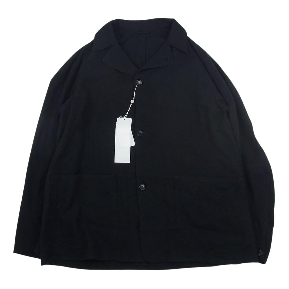 COMOLI コモリ 21SS T01-01028 タグ付き未使用品 カシミヤ和紙 ジャケット ブラック系 2【新古品】【未使用】【中古】
