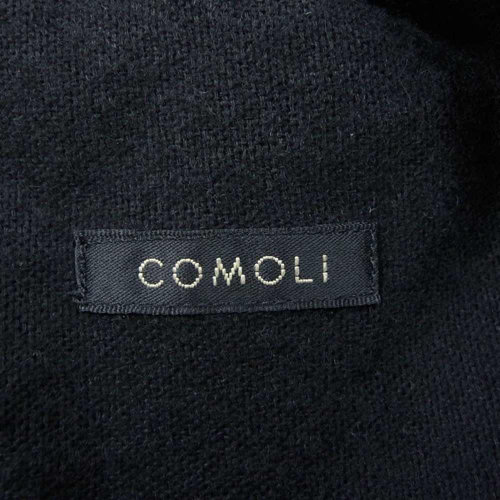 COMOLI コモリ 21SS T01-01028 タグ付き未使用品 カシミヤ和紙 ジャケット ブラック系 2【新古品】【未使用】【中古】